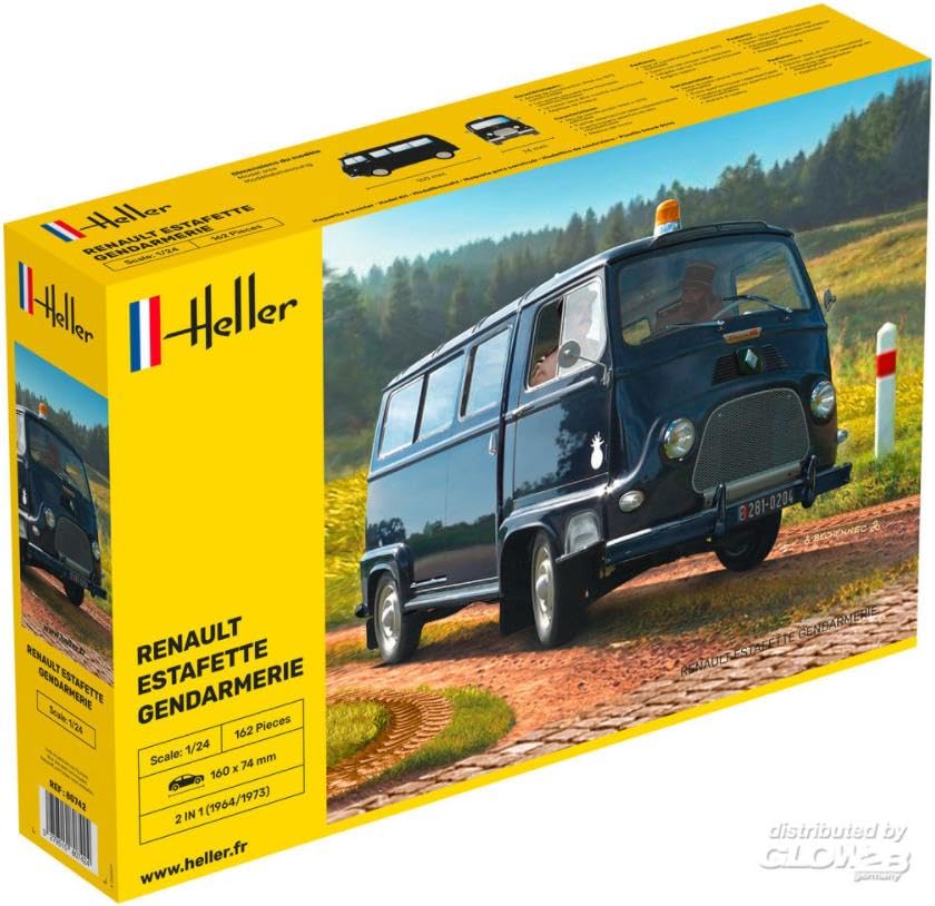 Heller 80742 Starter Kit Renaut Estafette Gendarmerie 1/24