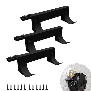 Wall Mount For Brick Cars And Figure,Wall Mount For Any Lego Speed Champions Sets Wall Bracket For Lego Speed Of Champions With A Base For The Pilot, 3Pcs Black