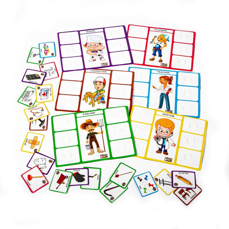 Monkey Minds Sorting Mats Know Your Community Helpers 1 Early Educational Toy and Learning Activity Concept of identication, c