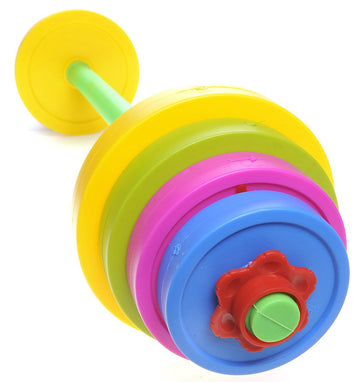 PowerTRC Barbell Kids Weight Set - Adjustable Toddler Weight Set & Kids Workout Equipment for Beginner Gym Exercise, Fitness, Id
