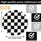 40 Pcs Race Car Birthday Party Supplies Black And White Checkered Party Supplies 7''Checkered Paper Plate,Black White Plate For