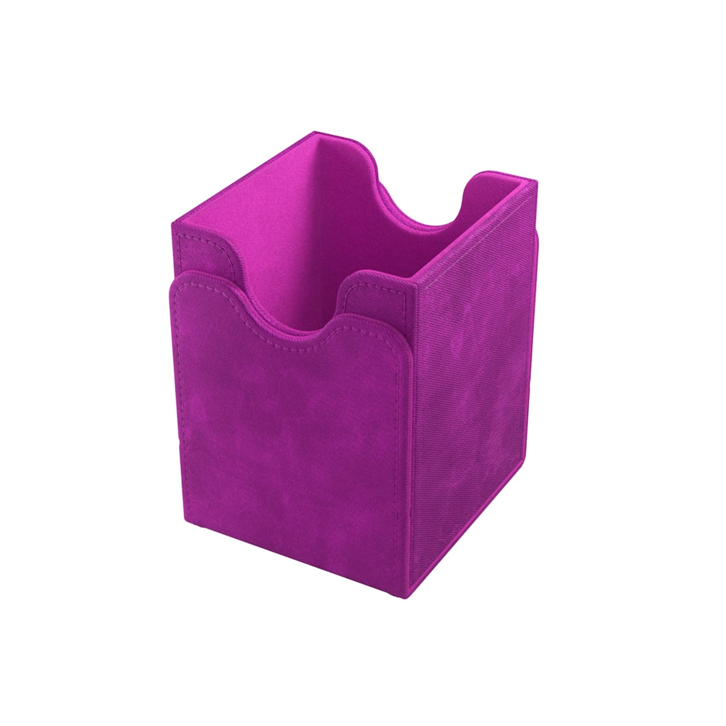 Squire 100+ Xl Convertible Deck Box | Card Storage Box With Removable Cover Clips | Holds 100 Double-Sleeved Cards In Extra Thick Inner Card Sleeves | Purple Color | Made By Gamegenic (Ggs20101Ml)