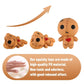 Anboor Voodoo Dolls Squishies - 4.7" Soft Brown Ghost Doll, Stress Relief Toy, Thermoplastic Rubber, Halloween Kawaii