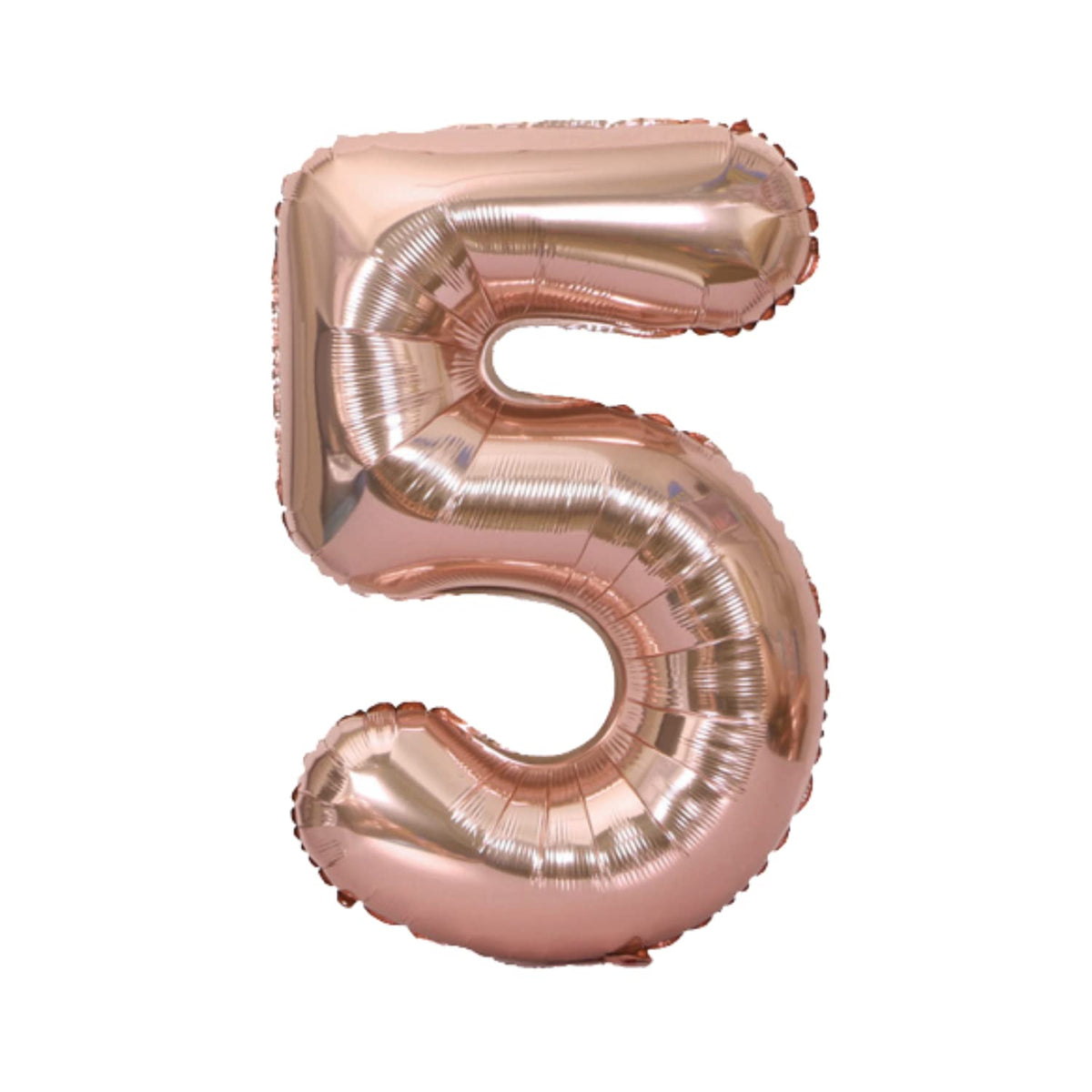 Party Decorz 5 Number Rose Gold Foil Balloon/Five Number Rose Gold Big Size Foil Balloon (32 Inch,1pcs) For Birthday,Anniversary