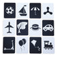 Baby Moo High Contrast Flash Cards 36 Cards Bundle Of Animals And Objects And Vehicles And Patterns Black And White
