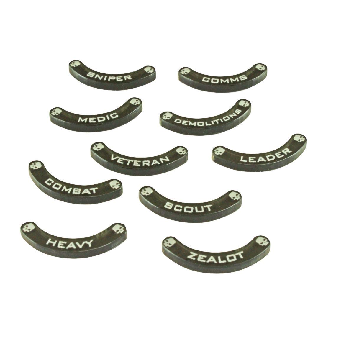 LITKO Specialist Base Hugger Token Set  25mm Bases  Compatible with Warhammer: Kill Team  Translucent Grey (10)