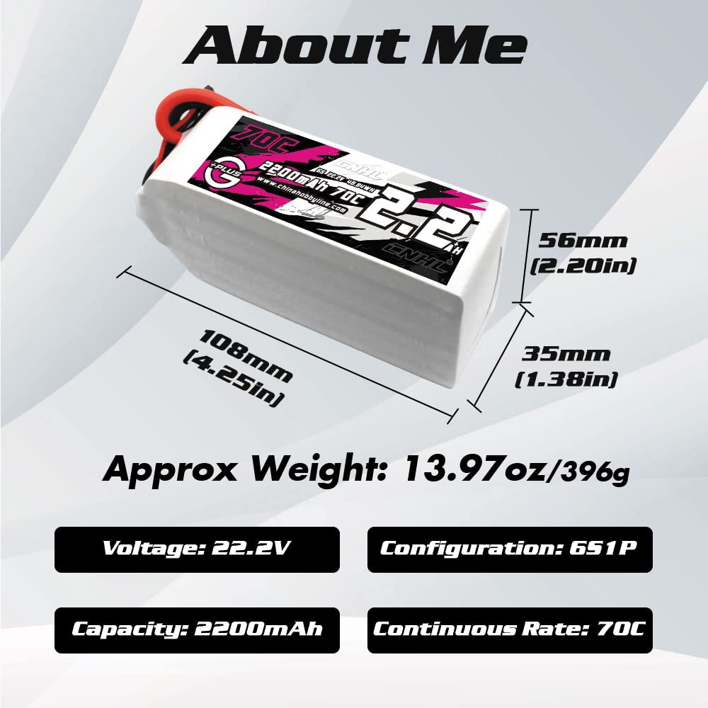 Cnhl 2200Mah 2S Lipo Battery 70C 7.4V Lipo Battery With Xt60 Plug For Rc Car Trucks 1/12 1/14 Rc Vehicles Fpv Racing,Rc Quadcopt