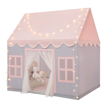 Wilwolfer Play Tent For Kids Indoor - Kids Play Tent Indoor Toddlers Play Tent Large Toddler Tent For Kids Toy House Birthday Gift For Boys & Girls Playroom Decor (Gray Playhouse)