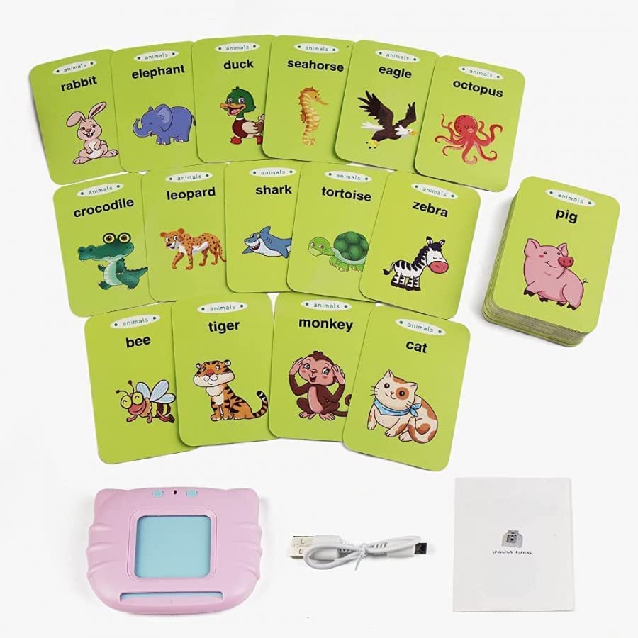 Aakrivaa Talking Flash Cards For Kids 2+ | Educational Toy | 224 Sight Words & 112 Cards | Montessori Learning | Early Preschool