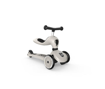 Scoot & Ride 2-In-1 Ride-On & Stand Kids Scooter, Ages 1 To 5, Highwaykick 1, Ash