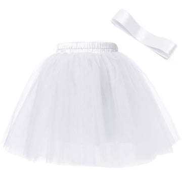 Dgshirldjo 7 Layers Girls Tutu Skirt, Tulle Princess Tutu Skirts For Toddler Girls 3-10 Years Birthday/Daily Wear/Costume (Us, A