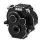 INJORA Transmission Housing with Bearings CNC Aluminum Gearbox Case Housing for 1/18 RC Crawler TRX4M Upgrade(Black)
