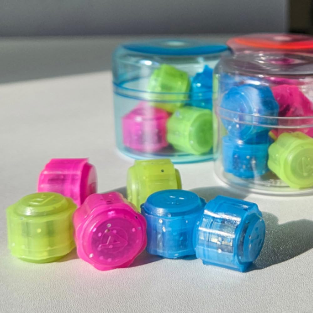 Korea 8PCS Gonggi Jack Stone Pebbles Set - Plastic with Round Case (Model 0074) - Random Color