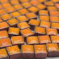 Mini Ceramic Tiles (0.19Inch Or 5Mm) 250 Pieces, Orange, Ro01