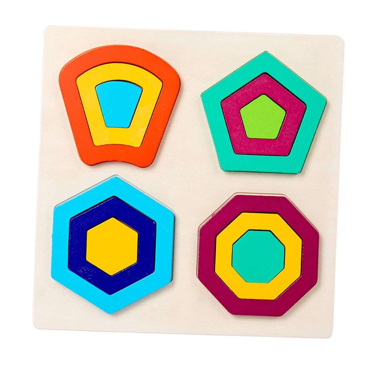 Bnf Montessori Toy Wooden Shape Peg Puzzles Kids Valentines Gifts For 3 4 5 Kids Style Cbaby | Toys For Baby | Developmental Bab