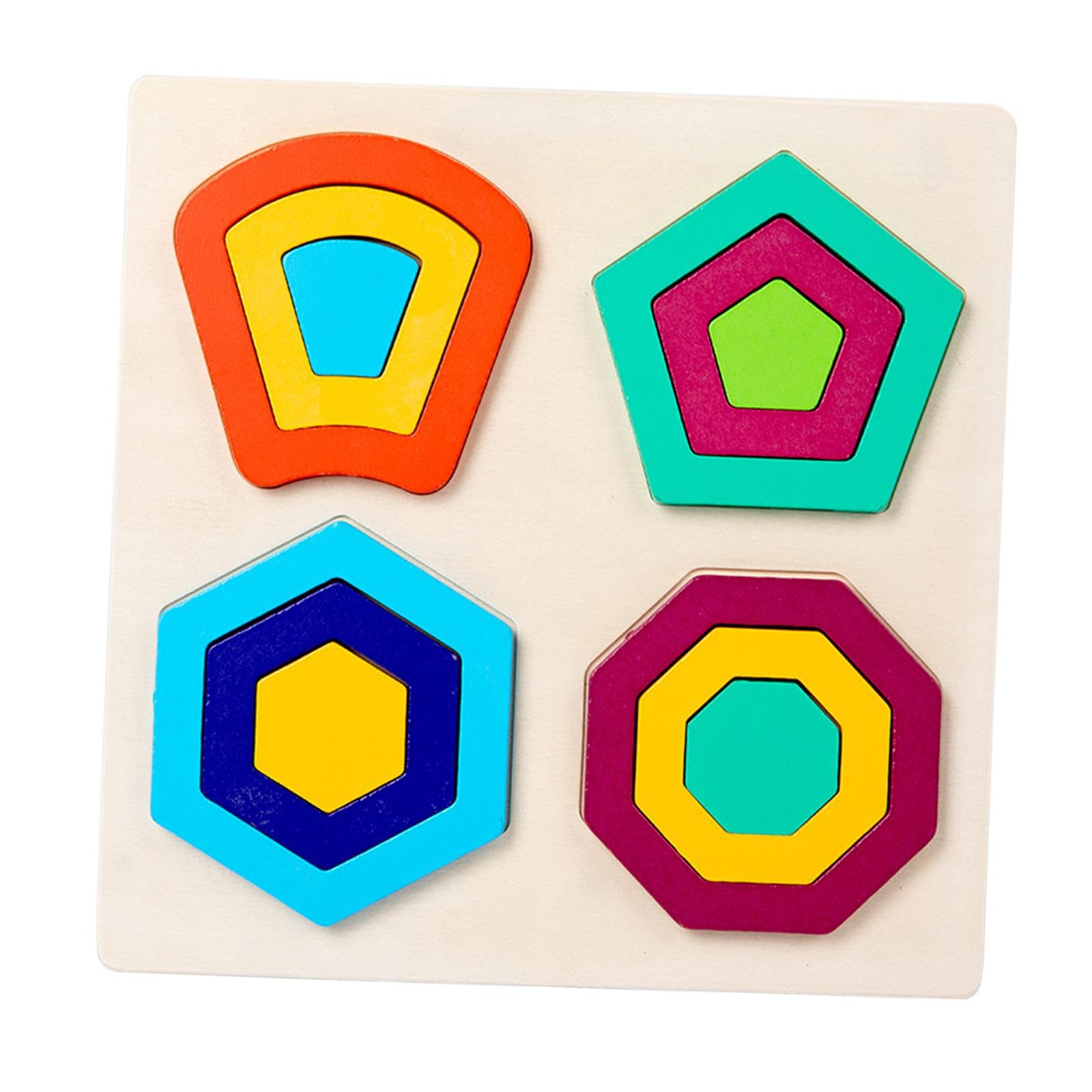 Bnf Montessori Toy Wooden Shape Peg Puzzles Kids Valentines Gifts For 3 4 5 Kids Style Cbaby | Toys For Baby | Developmental Bab
