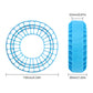 INJORA Silicone Rubber Insert Foam Fit - 1.9'' Wheel Tires 118-122mm Foam Fit for 1/10 RC Crawler(Blue)