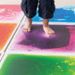 12 Inch X 12 Inch Colorful Liquid Floor Tile Mat For Kids, Bright Blue, Astm, Bs En71, Cpsia Certified