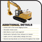 Diecast Masters 1:50 Caterpillar 320 Hydraulic Excavator Diecast Model 85569 - Yellow Metal Collectible Truck