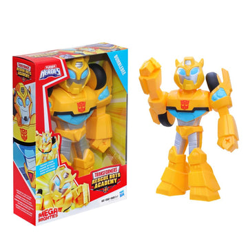 Playskool Heroes Transformers Rescue Bots Academy Mega Mighties Bumblebee Collectible 10' Robot Action Figure, Toys For Kids Ages 3 & Up