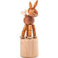 Alexander Taron Dregeno Kids Decorative Rabbit Push Toy - 3.25 H x 1.175 W x 1.175 D