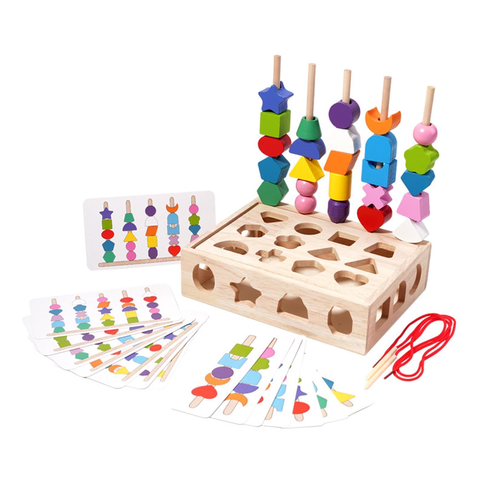 Club BollywoodMontessori Toy Bead Sequencing Set Learning For Toddlers Children Boys Girls|Baby|Toys For Baby|Developmental Baby