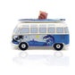 Brisa Vw Collection - Volkswagen Savings Bank Piggy Bank Money Coin Box With Surfboard In T1 Bus Samba Design (Surf/Blue)