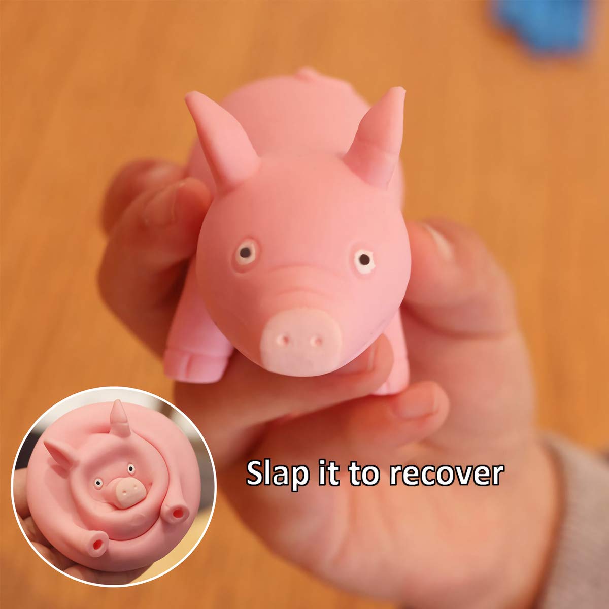 Squishy Toy Pink Pig Gifts For Kids Adults Popping Out Eyes Animal Squishies Anxiety Stress Relief Autism Disorders Funny Piggy