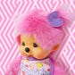 BANDAI - Monchhichi - Monchhichi Frozen Fruits Plush - Iconic 80s Plush - Soft Pink Plush 20 cm for Children and Adults - SE2338