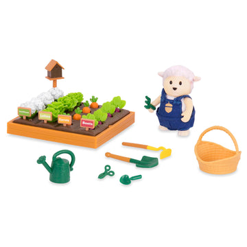 Li'l Woodzeez Garden Playset - 31 Pcs Pretend Play Gardening Tools & Accessories for Kids - Multicolor - Model 6166Z