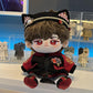 Niannyyhouse 15Cm Plush Doll Clothes Headwear Coat Pants Shoes Red Flame Set Soft Stuffed Plush Toy Dress Up Accessories (15Cm)