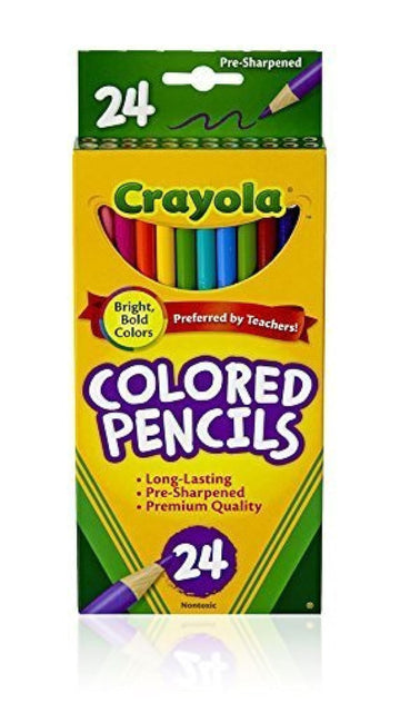 Crayola Colored Pencils, Assorted Colors, 24 Count (Pack of 3)