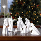One Hundred 80 Degrees Porcelain 9 Piece Nativity Set