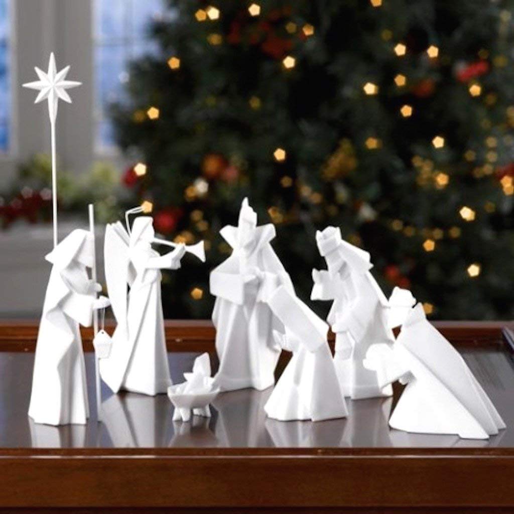 One Hundred 80 Degrees Porcelain 9 Piece Nativity Set