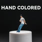 Kivcmds Painted Figure 1:64 Scale Mini Model Trains Architectural Plastic People Figures Leaning Man Figure Model,Suitable For M
