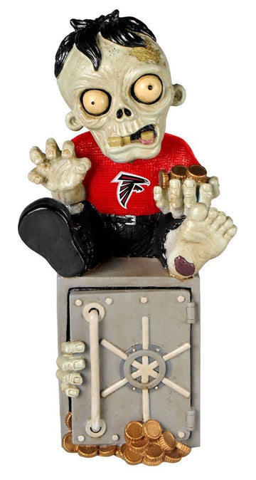 Foco Forever Collectibles Nfl Atlanta Falcons Unisex Zombie Figurinezombie Figurine Bank, Team Color, One Size