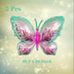 2 Pcs Green Butterfly Balloons Giant Foil Mylar Balloons Butterfly Themed Party Baby Shower Birthday Party Decoration Supplies