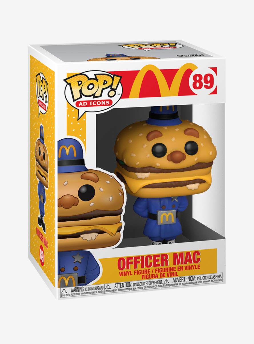 Funko Pop! Ad Icons - Officer Big Mac Vinyl Figure, 4.5 inches, Multicolor, Model 45726