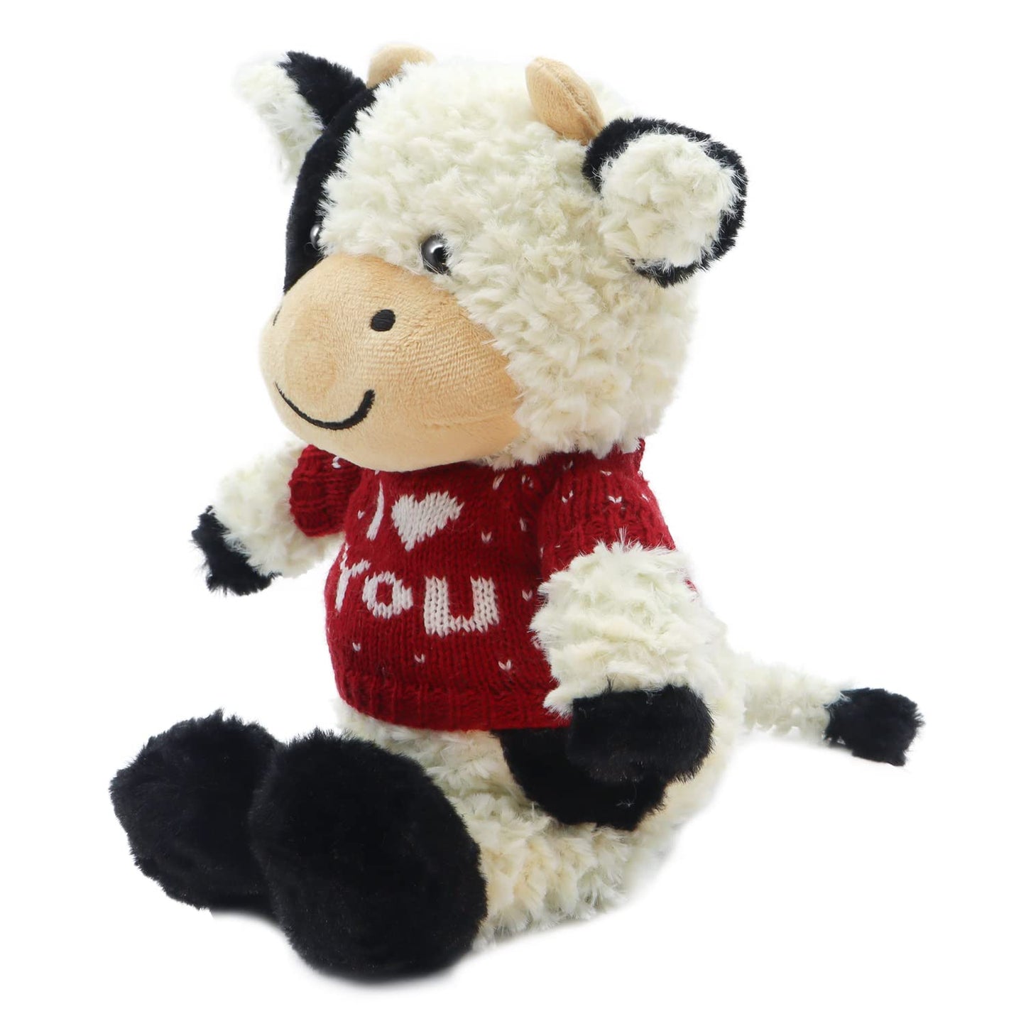Religes 9' Cute Cow Stuffed Animals Soft Cuddly Cow Plush Stuffed Animal Birthday Gifts For Boys And Girls, Plush Animal Decorations (Cows - Sitting-Red Coat)
