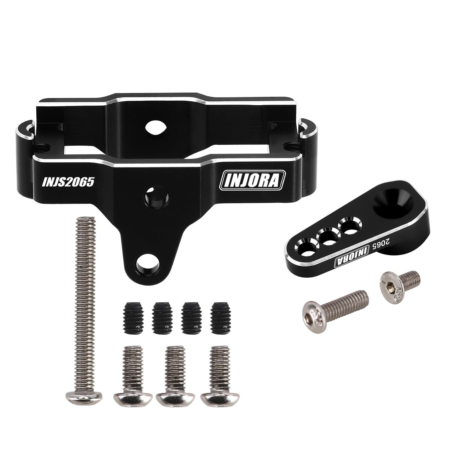 Injora 7Kg Servo Injs2065 With Mount And Servo Horn For Trx4M Trx4Mt 1/18 Rc Crawler Upgrade Parts, High Torque Waterproof