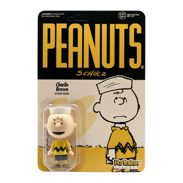 Super7 Peanuts Camp Charlie Brown 3.75 In Reaction Figure