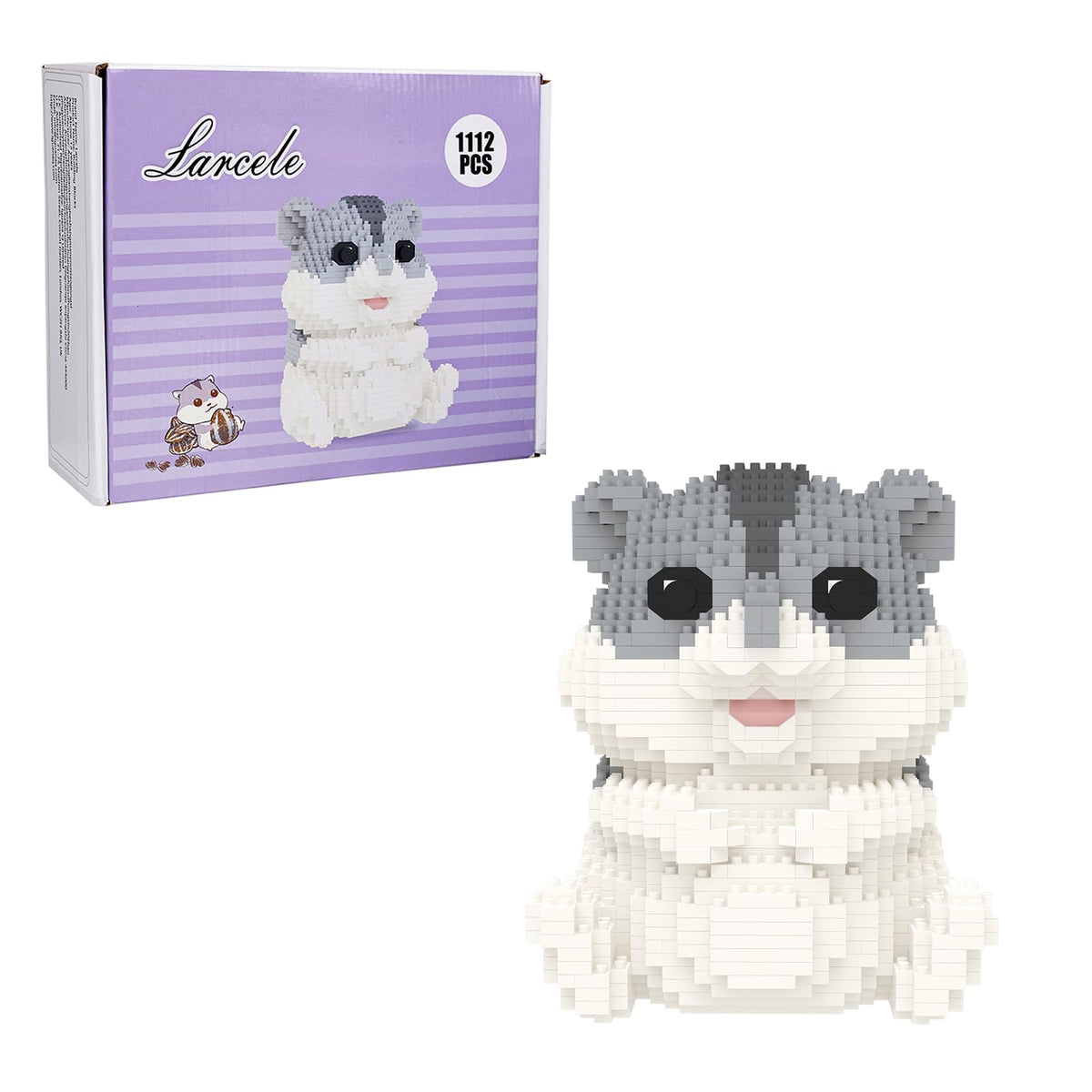 Larcele 1112 Pcs Hamster Micro Building Blocks Toy Gift for Kids 8+ DZJM01
