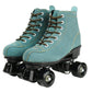XUDREZ Cowhide Roller Skates for Women and Men High-Top Shoes Double-Row Design Adjustable Classic enhanced Roller Skates (Blue 7.5)