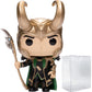 POP Marvel: Loki with Scepter (Glow in The Dark) Entertainment Earth limited availability Funko Vinyl Figure (Bundled with Compatible Box Protector Case) Multicolored 3.75 inches