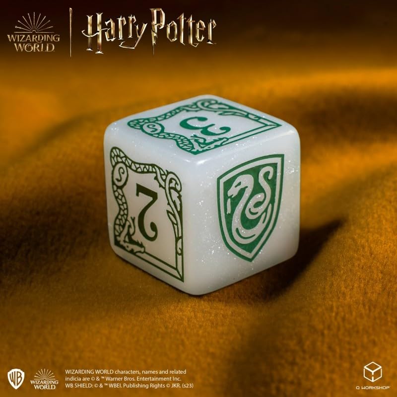 Harry Potter Slytherin Modern Dice White