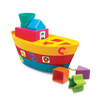 Giggles Funskool Stack A Boat, Pull Along, Nesting & Stackable Toy For Kids, Encourages Learning & Development, Fun Activity For