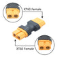 2Pair Xt60 Connector Adapter, Xt60 Male & Female No Wire Adapter Converter For Rc Lipo Battery Drone Toy Car Etc