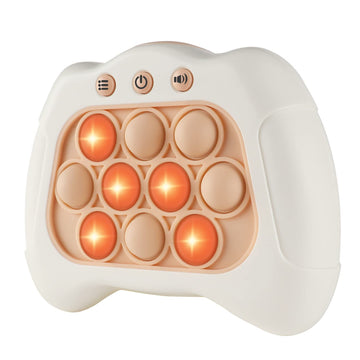 Pop The Target! Handheld Speed Pushing Game Machine: A Fun Multiplayer Game for Family. Fidget Game Toy for 6 7 8 9 10 11 12 Years Old White