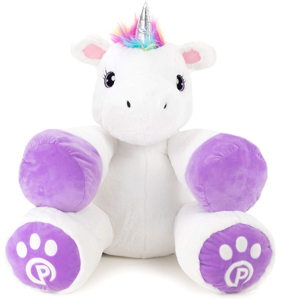 Plushible Bridging Miles With Smiles Poppy The Unicorn - 44 Inch Ultra Soft Stuffed Animal | Safe Unicorn Toys For All Ages | Co