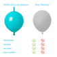 Adido Eva Link Balloons Teal Blue 10 Inch Latex Quick Linkale Balloon 80 Pcs For Birthday, Halloween, Christmas, Party Festival